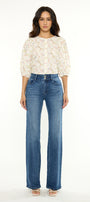 Avonlea High Rise Wide Flare Jeans – Stretch Denim - Official Kancan USA