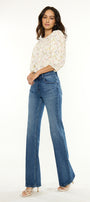 Avonlea High Rise Wide Flare Jeans – Stretch Denim - Official Kancan USA