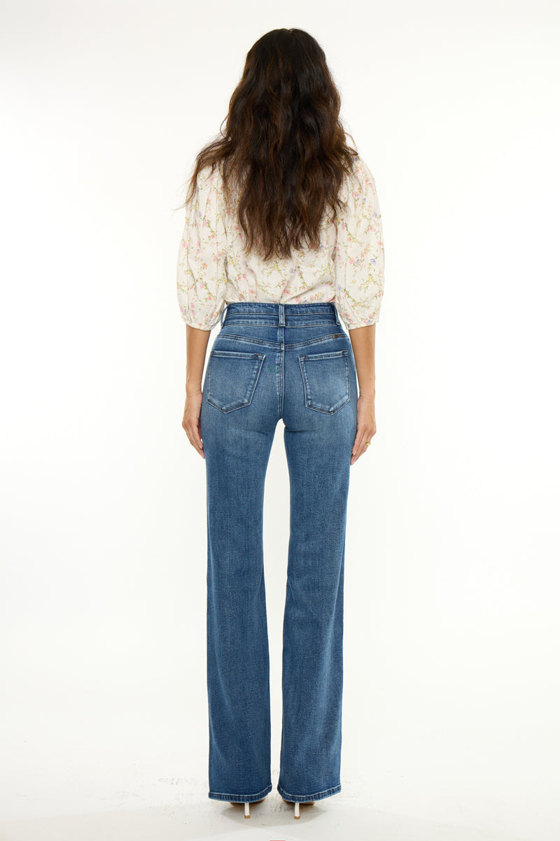 Onyx Essentials Ultra High Rise Wide Flare with Stretch Denim
