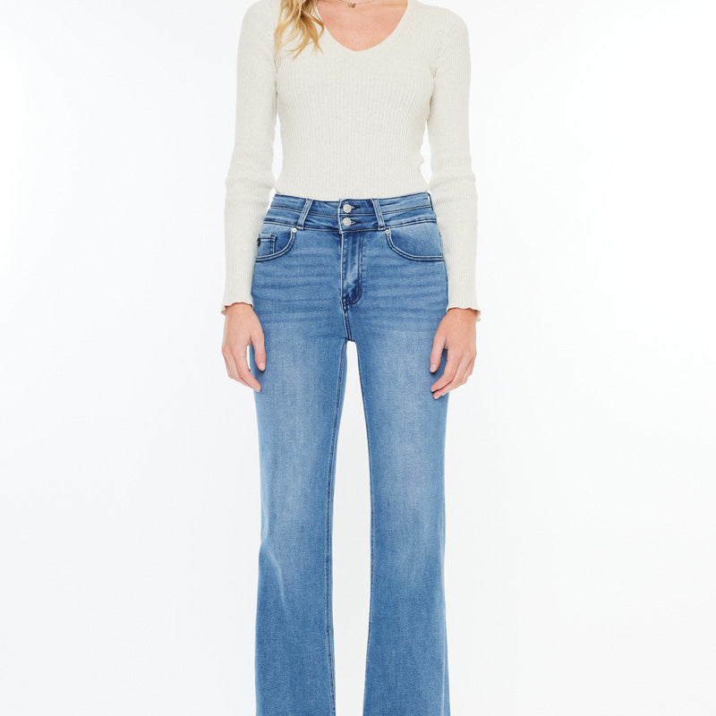 Onyx Ultra High Rise Wide Flare Jeans - Official Kancan USA
