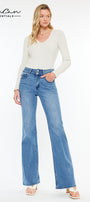 Onyx Essentials Ultra High Rise Wide Flare Jeans - Official Kancan USA