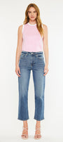 Jordana Essentials High Rise True Straight Leg Jeans - Official Kancan USA