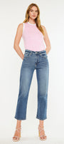Jordana Essentials High Rise True Straight Leg Jeans - Official Kancan USA