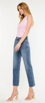 Jordana Essentials High Rise True Straight Leg Jeans - Official Kancan USA