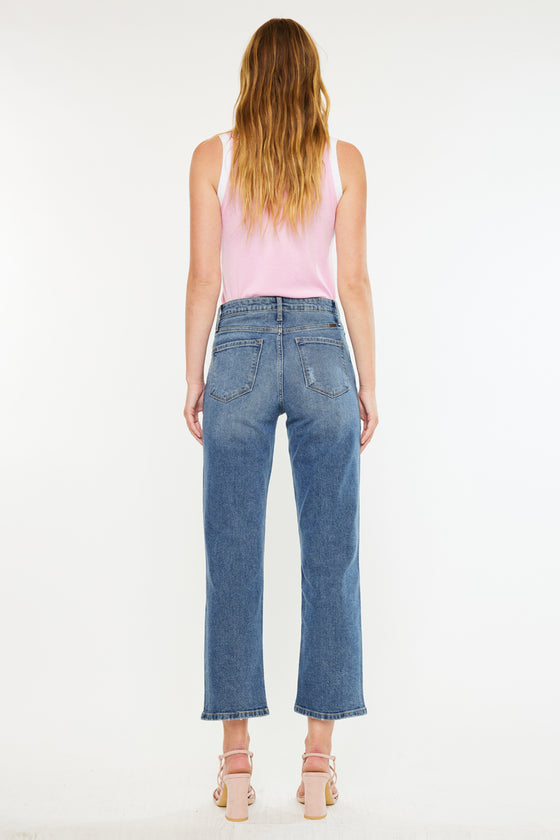 Jordana Essentials High Rise True Straight Leg Jeans