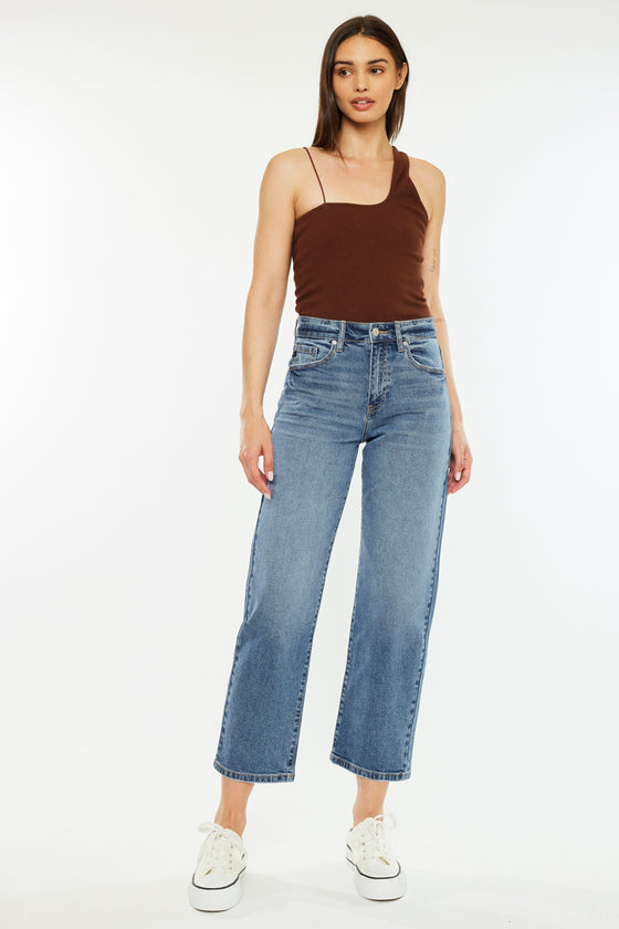 Jordana High Rise True Straight Jeans - Official Kancan USA