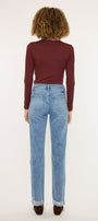 Kianna Essentials High Rise Slim Straight Leg Jeans - Official Kancan USA