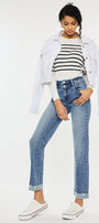 Kianna High Rise Slim Straight Jeans - Official Kancan USA