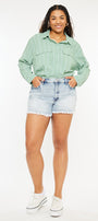 Anastasia High Rise Mom Shorts (Plus Size) - Official Kancan USA