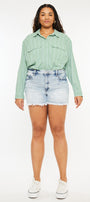 Anastasia High Rise Mom Shorts (Plus Size) - Official Kancan USA