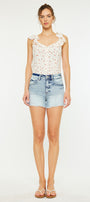 Gardenia High Rise Mom Shorts - Official Kancan USA