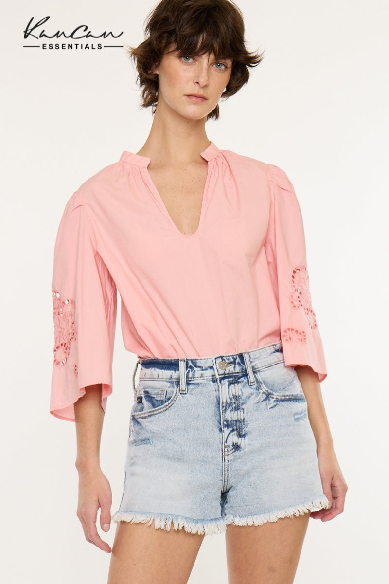 Gardenia Essentials High Rise Mom Shorts - Official Kancan USA