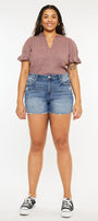 Phyllis High Rise Mom Shorts (Plus Size) - Official Kancan USA