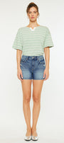 Inaya  High Rise Mom Shorts - Official Kancan USA