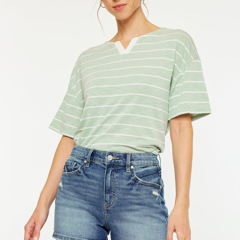 Inaya  High Rise Mom Shorts - Official Kancan USA