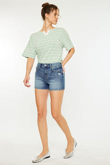  Inaya  High Rise Mom Shorts - Official Kancan USA