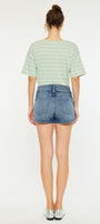Inaya  High Rise Mom Shorts - Official Kancan USA