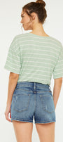 Inaya  High Rise Mom Shorts - Official Kancan USA
