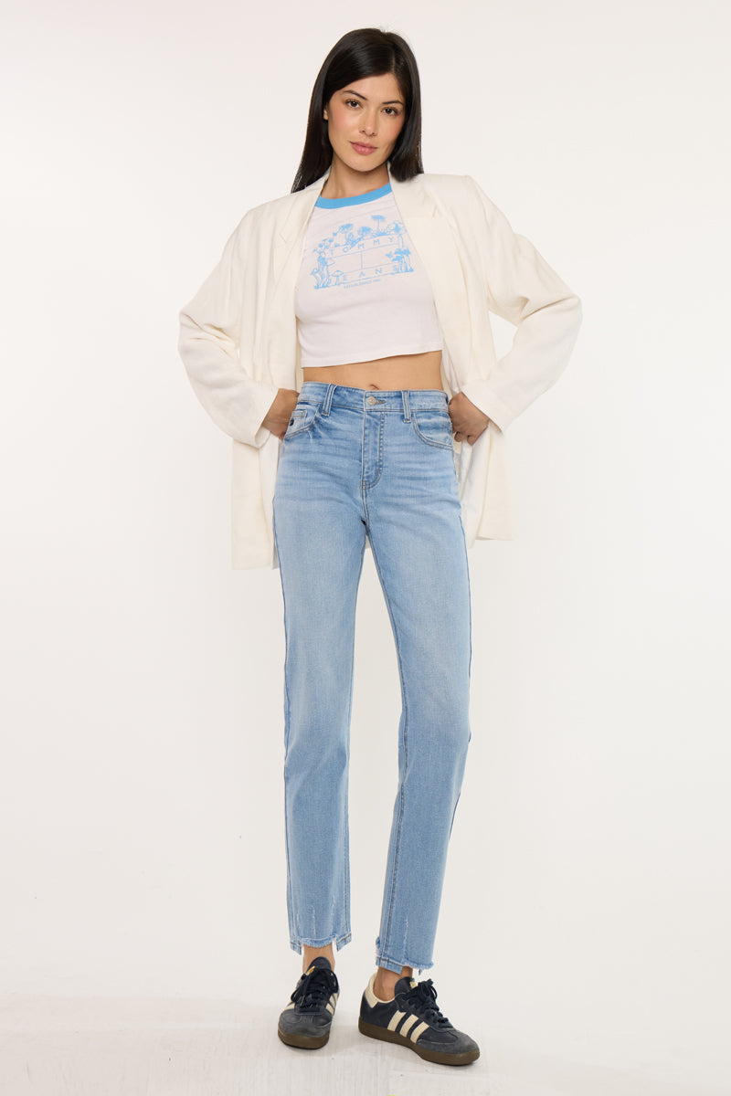 Breanne Essentials High Rise Straight Jeans