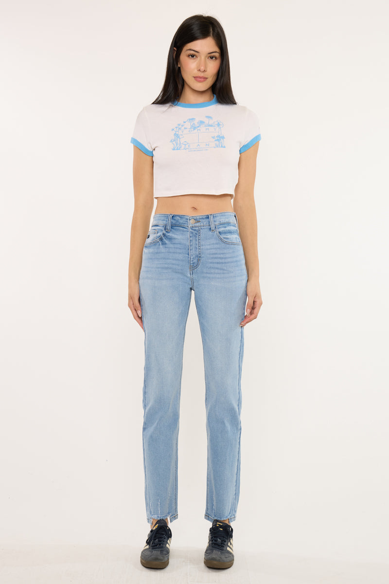 Breanne Essentials High Rise Straight Jeans