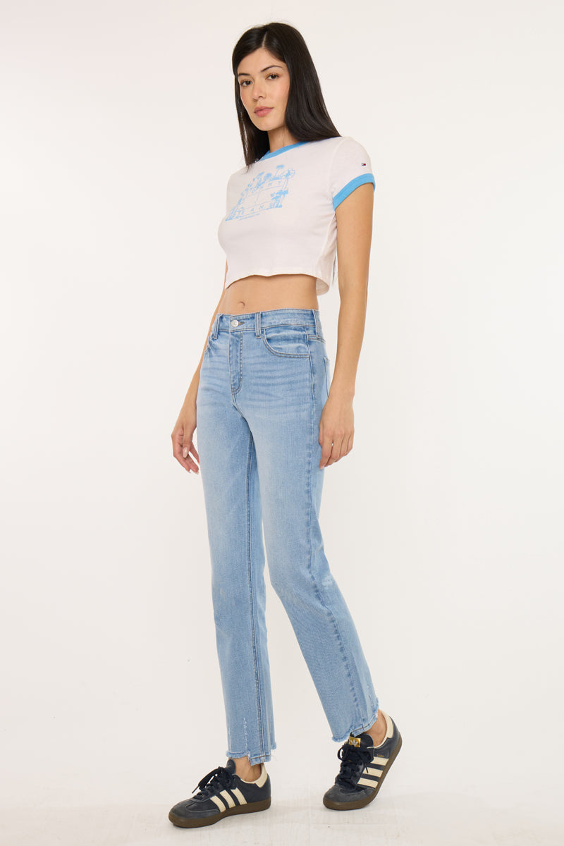 Breanne Essentials High Rise Straight Jeans