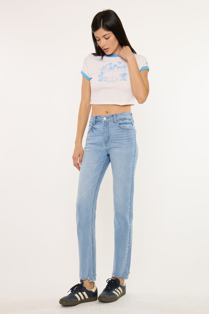 Breanne Essentials High Rise Straight Jeans