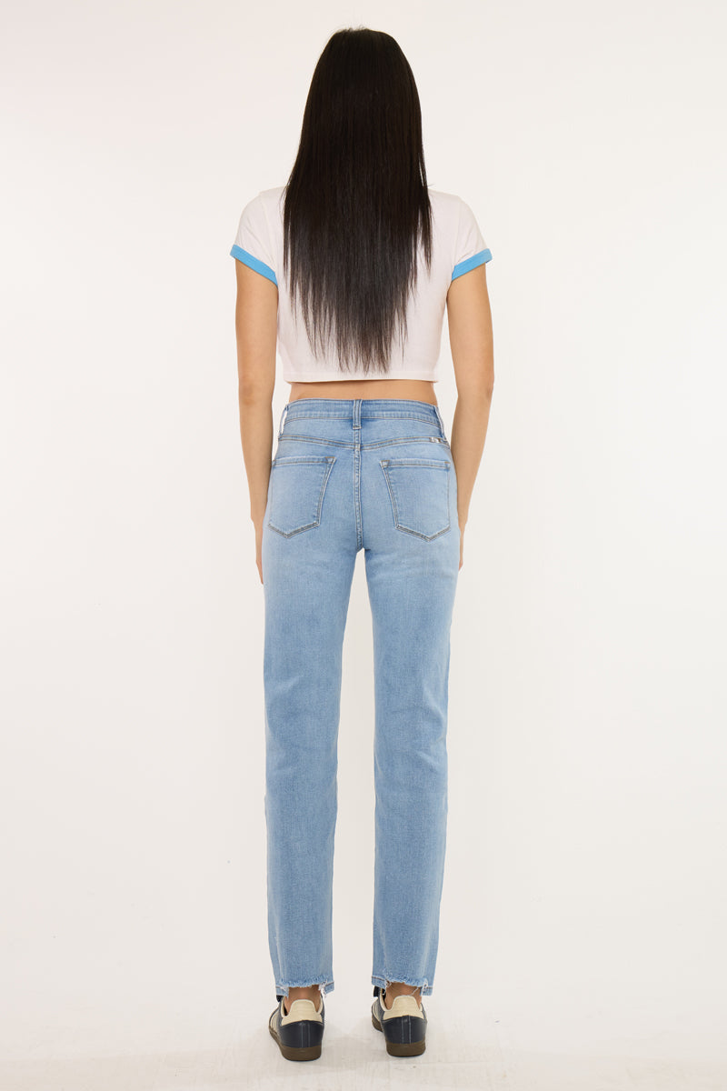 Breanne Essentials High Rise Straight Jeans