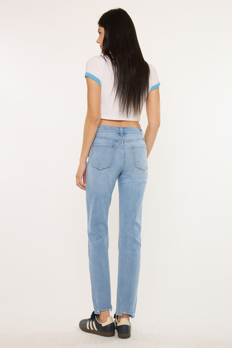Breanne Essentials High Rise Straight Jeans