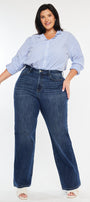 Stellar High Rise Wide Leg Jeans (Plus Size) - Official Kancan USA