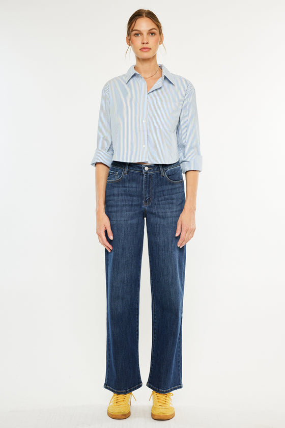Samia Essentials High Rise Wide Leg Jeans