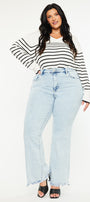 Kay High Rise Wide Leg Flare (Plus Size) - Official Kancan USA