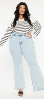 Kay High Rise Wide Leg Flare (Plus Size) - Official Kancan USA