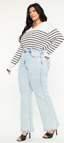 Kay High Rise Wide Leg Flare (Plus Size) - Official Kancan USA