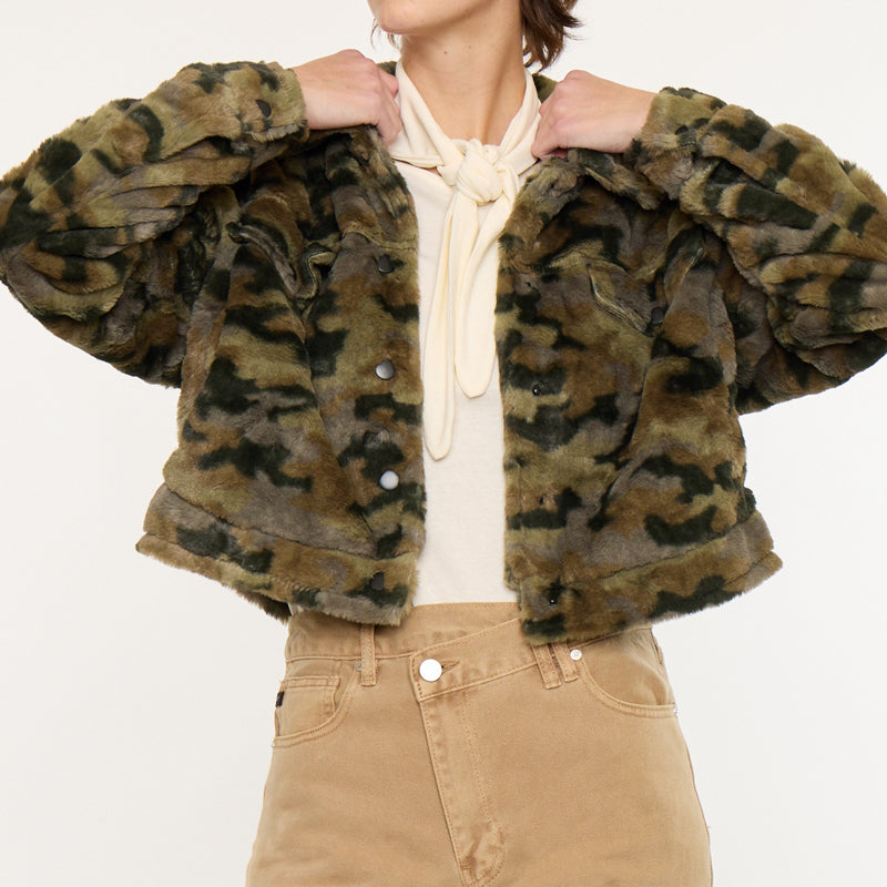 Jax Faux Fur Camo Jacket - Official Kancan USA