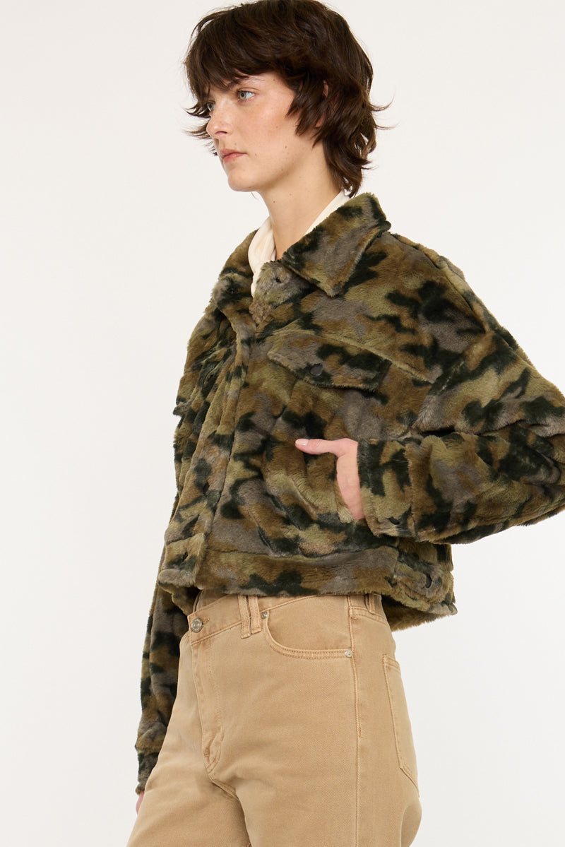 Jax Faux Fur Camo Jacket - Official Kancan USA