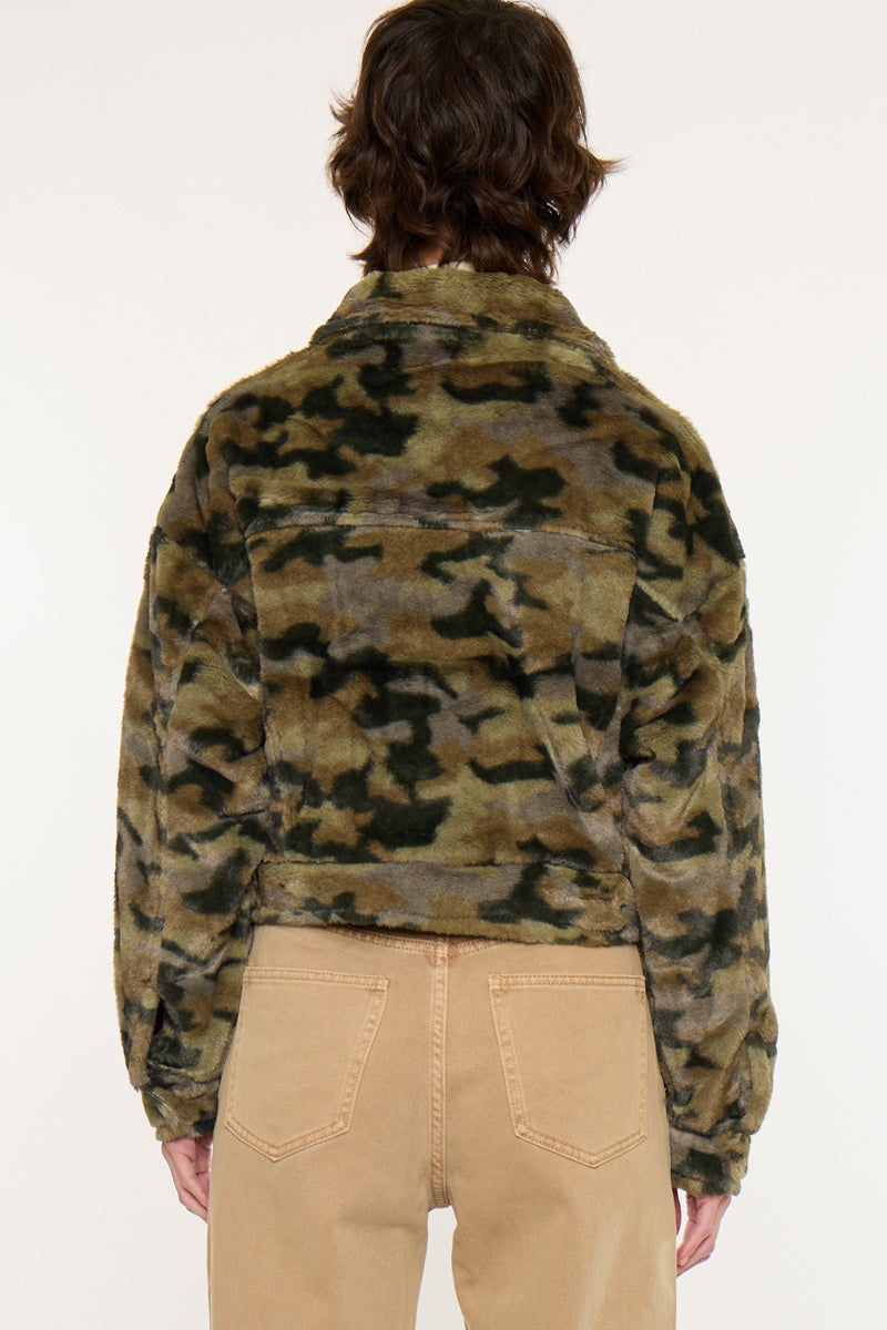 Jax Faux Fur Camo Jacket – Cozy, Bold Street Style | Kancan USA