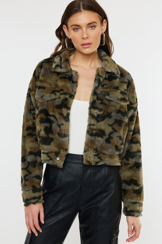 Jax Faux Fur Camo Jacket - Official Kancan USA