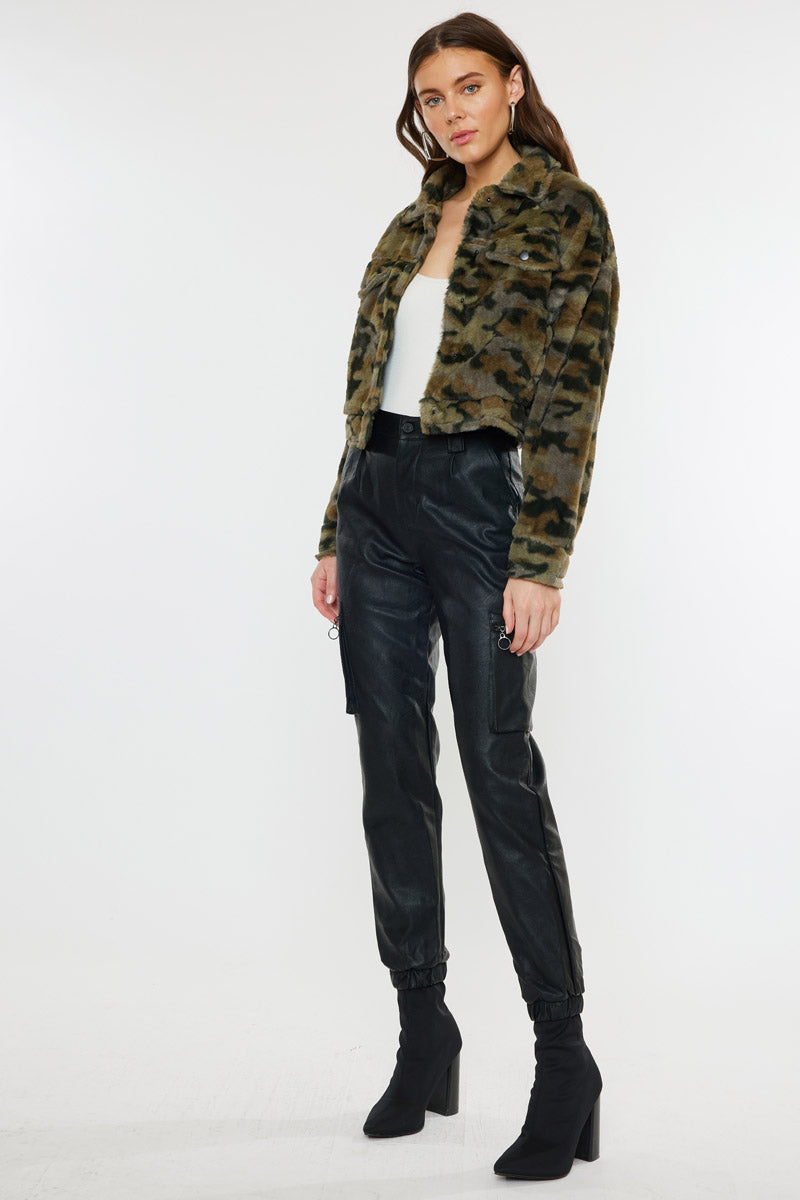 Jax Faux Fur Camo Jacket – Kancan USA