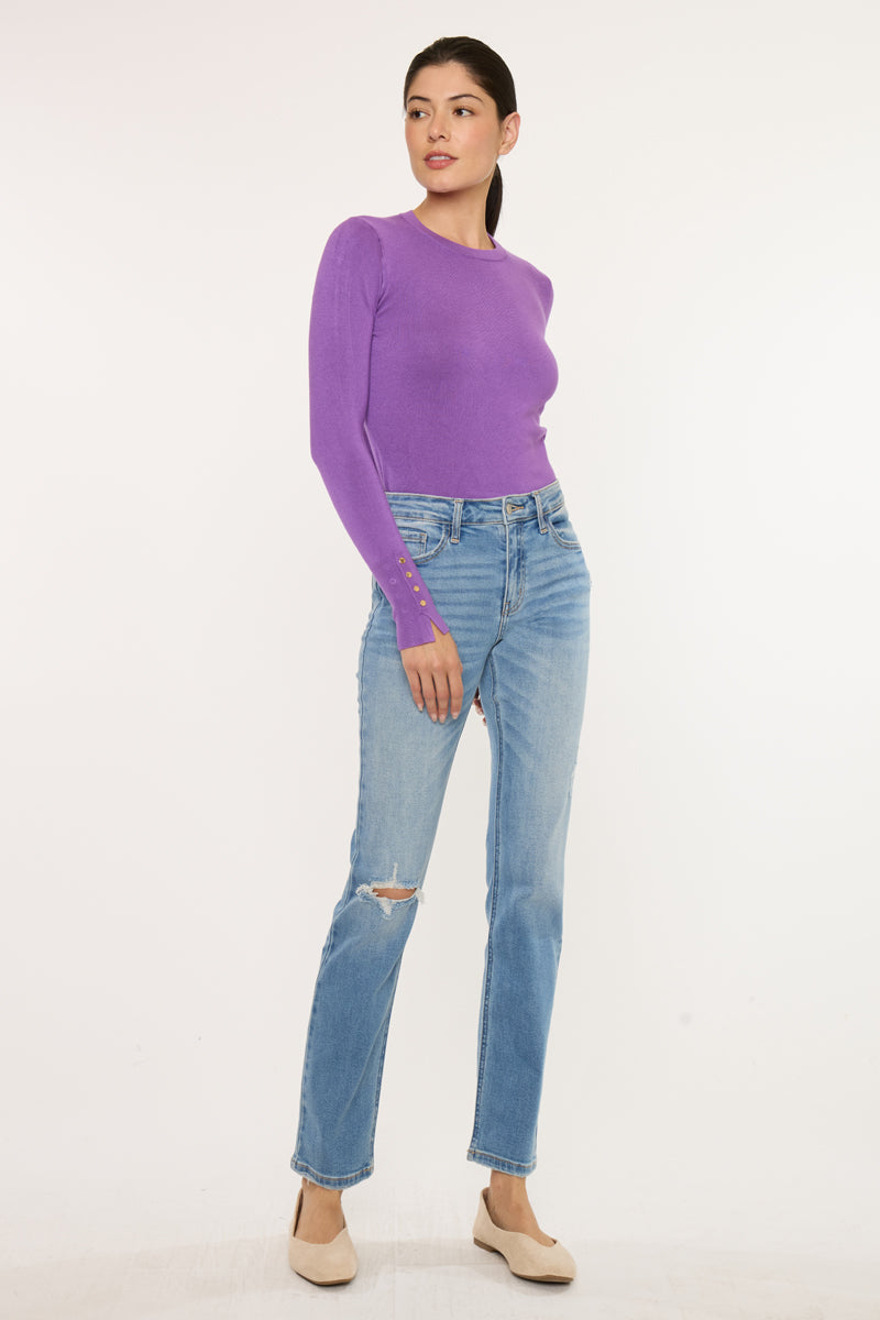 Florence Essentials High Rise Slim Straight - Official Kancan USA