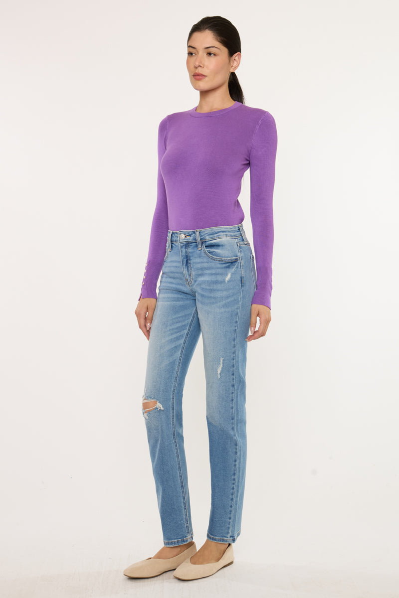 Florence Essentials High Rise Slim Straight - Official Kancan USA