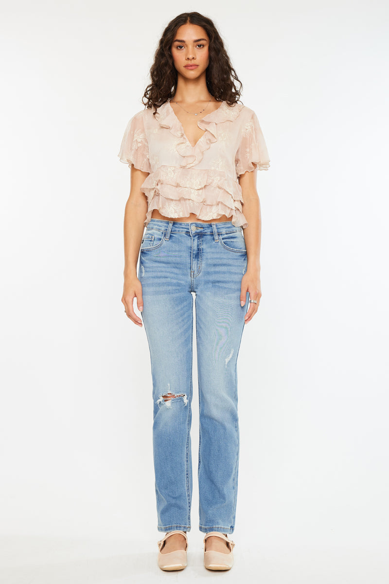 Florence Essentials High Rise Slim Straight - Official Kancan USA