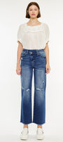 Mollie High Rise 90's Criss Cross Jeans - Official Kancan USA
