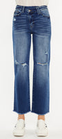 Mollie High Rise 90's Criss Cross Jeans - Official Kancan USA