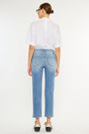 Angela Essentials High Rise Slim Crop Straight Jeans