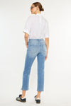 Angela Essentials High Rise Slim Crop Straight Jeans
