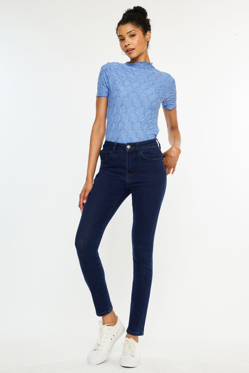 Bev Essentials High Rise Ankle Skinny Jeans - Official Kancan USA
