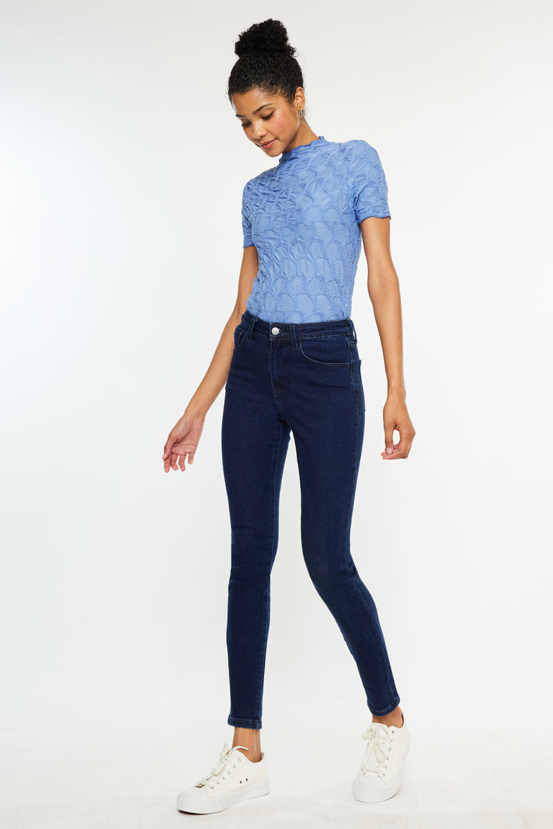 Bev Essentials High Rise Ankle Skinny Jeans - Official Kancan USA