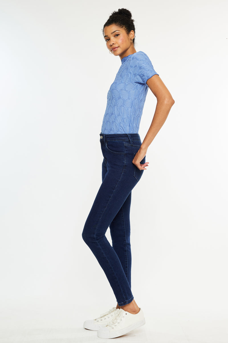 Bev Essentials High Rise Ankle Skinny Jeans - Official Kancan USA