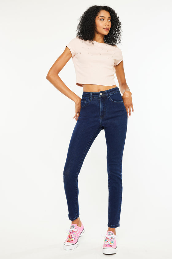 Bev High Rise Ankle Skinny Jeans - Official Kancan USA