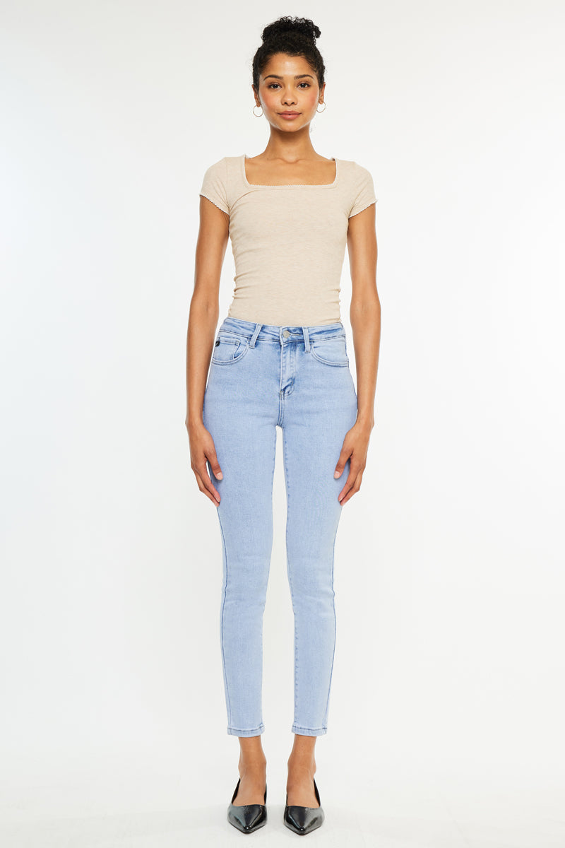 Bev Essentials High Rise Ankle Skinny Jeans - Official Kancan USA
